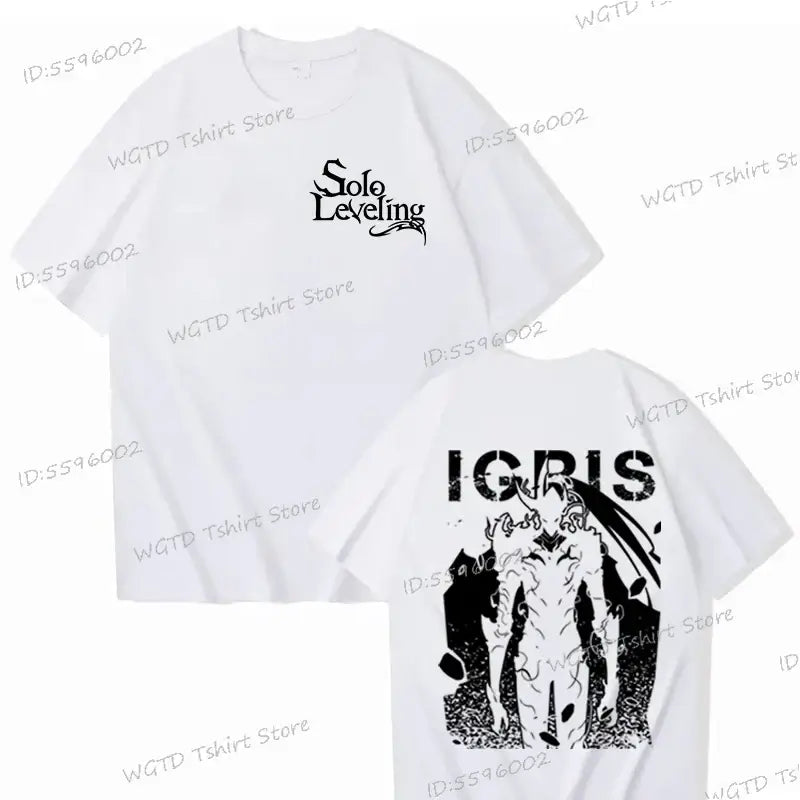 Solo Leveling T-shirt Sung Jin-woo 100% Cotton Tee