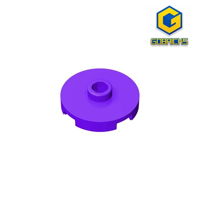 Gobricks GDS-1041 Tile Round 2x2 with Open Stud | Compatible Building Block for DIY Educational Kits