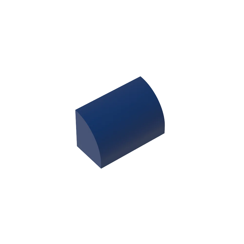 Gobricks GDS-M063 Curved Brick 1 x 2 x 1 No Studs | Compatible Building Block