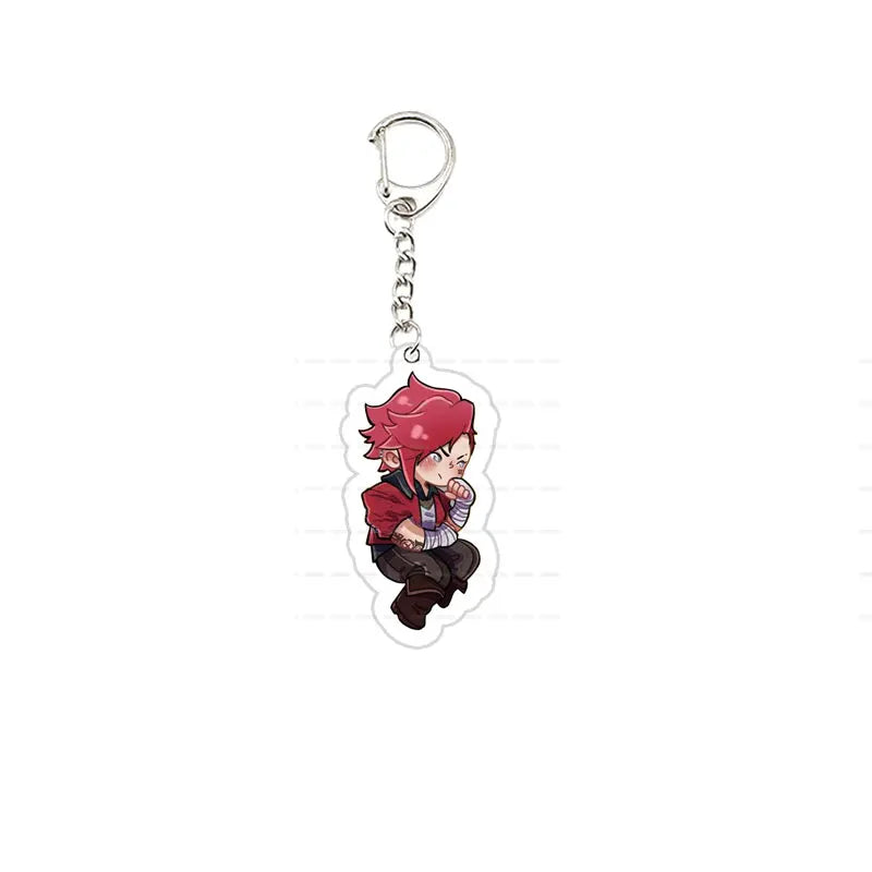 Acrylic Arcane Jinx Vi Caitlyn Ekko Viktor Keychain  Arcane FigurePendant Keyring Key chainKeyRing for Accessories Bag Fans Gift