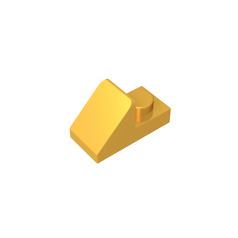 Gobricks GDS-832 Slope 45 2x1 with 2/3 Cutout | Compatible Building Block for DIY