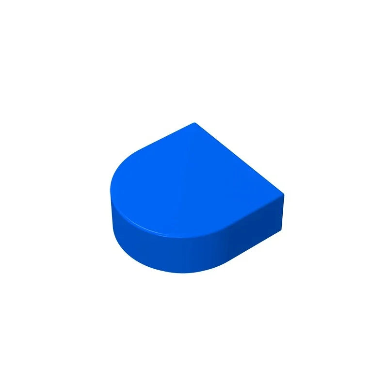Gobricks Tile Round 1 x 1 Half Circle Extended | Compatible Brick Building Block