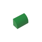 Gobricks GDS-M063 Curved Brick 1 x 2 x 1 No Studs | Compatible Building Block