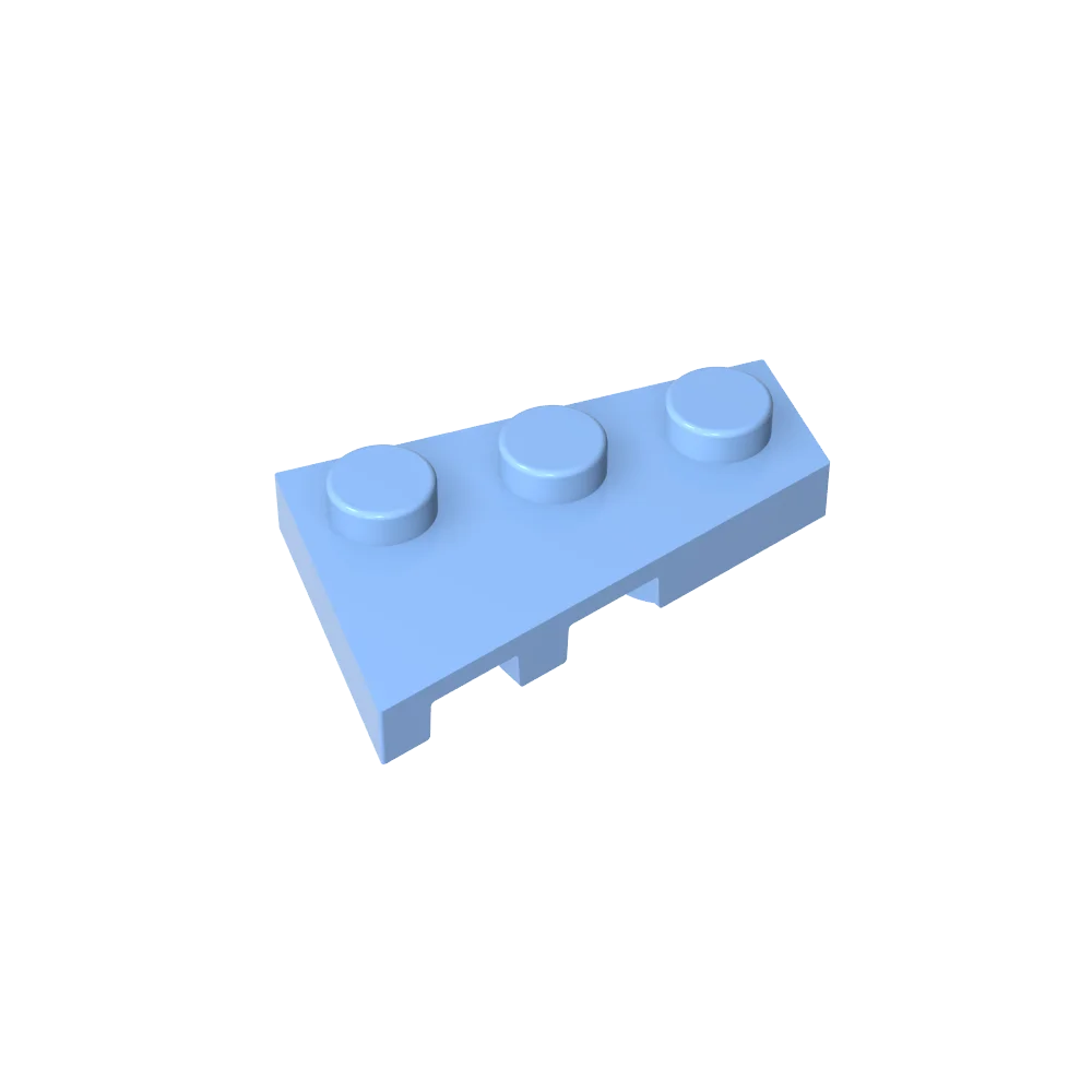 Gobricks GDS-547 Wedge Plate 3 x 2 Right | Compatible Building Block for DIY Creations