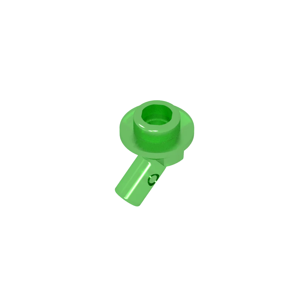 Gobricks GDS-2192 Bar, Angled with Stud on End | Compatible with Lego 65578 Technical Building Block