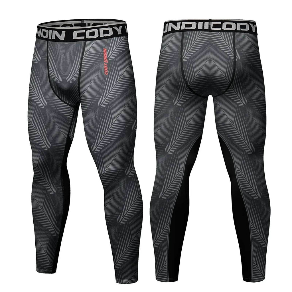 Men's Compression Running Tights - Jui Jit Su / Medium