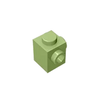 Gobricks GDS-1046 Modified Brick 1 x 1 with Studs on 2 Sides | Building Block for DIY