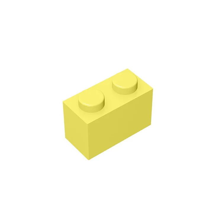 Educational Assemblage Gobricks Brick 1 x 2 without Bottom Tube | Compatible with Lego 3004 3065 35743