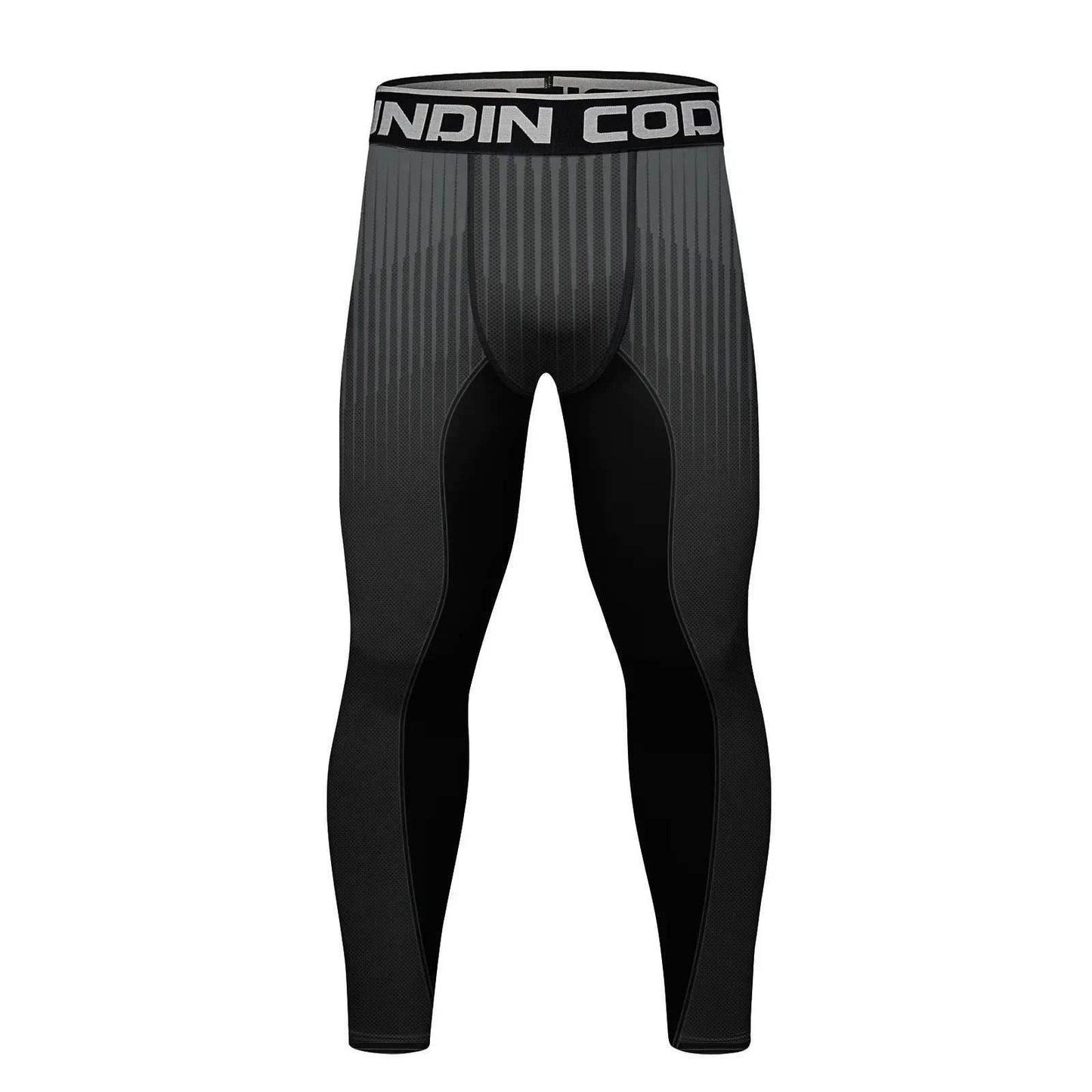 Men's Compression Running Tights - Stripes / Medium
