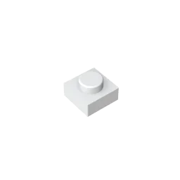 Gobricks GDS-501 Plate 1 x 1 | Compatible Building Blocks for DIY