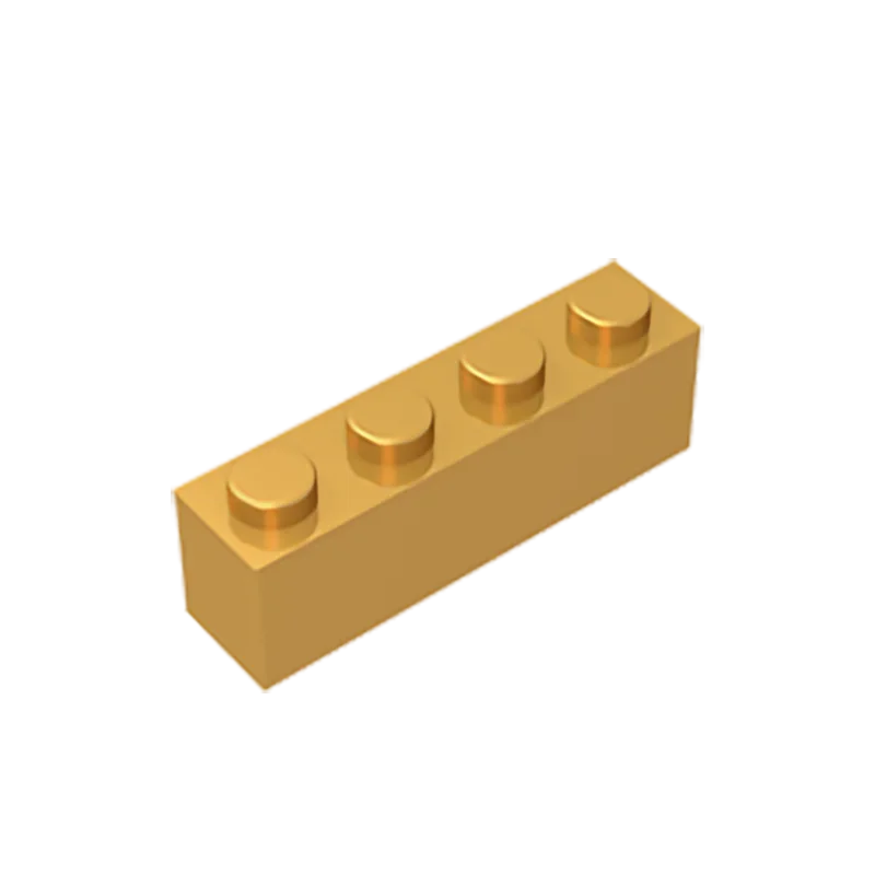 Gobricks GDS-534 Brick 1 x 4 without Bottom Tubes | Compatible Building Block Set