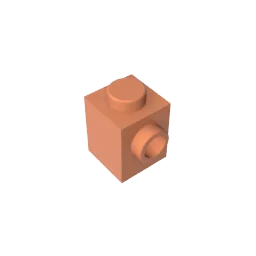 Gobricks GDS-635 BRICK 1X1 W. 1 KNOB | Single Side Bump Building Block Compatible with Lego 87087