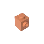 Gobricks GDS-635 BRICK 1X1 W. 1 KNOB | Single Side Bump Building Block Compatible with Lego 87087