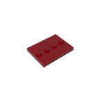 Gobricks GDS-980 Tile, Modified 3 x 4 with 4 Studs in Center | Compatible Building Block for DIY and MOC