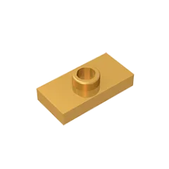 Gobricks PLATE 1X2 W. 1 KNOB | Modified Building Block Compatible with Lego 15573