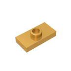 Gobricks PLATE 1X2 W. 1 KNOB | Modified Building Block Compatible with Lego 15573