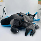 Sleeping Black Dragon Plush Toy – Soft Fantasy Stuffed Animal