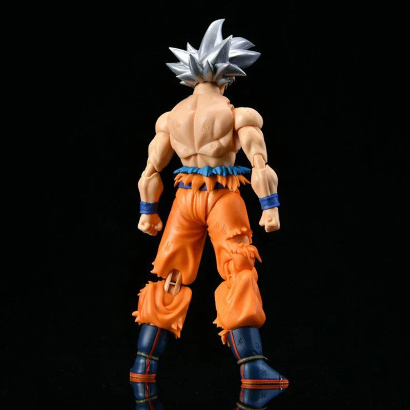 Ultra Instinct Goku Anime Figure, Dragon Ball Z Super Action Figurine White Haired 16 CM