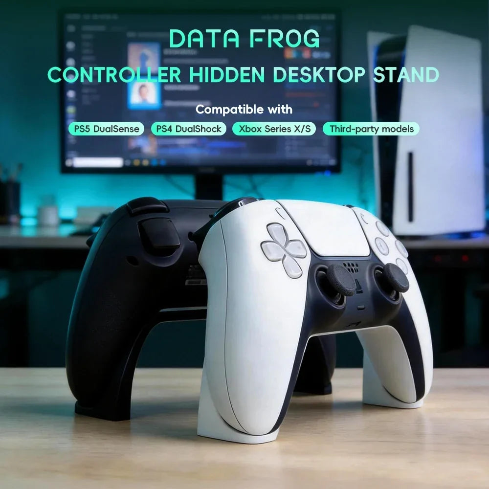 Data Frog Game Controller Stand | Universal Desktop Display Dock for PS5 Xbox and GameSir