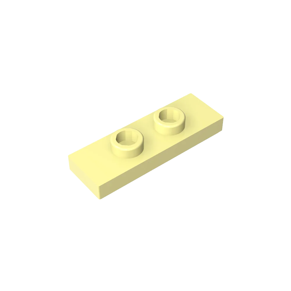 Gobricks GDS-1504 Plate, Modified 1 x 3 with 2 Studs (Double Jumper) | Compatible Building Block Piece