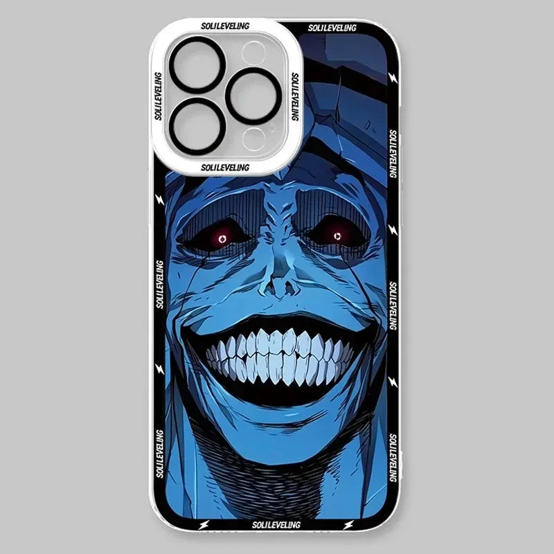 Case For iPhone 15 16 Pro Max 14 Plus 13 12 11 Pro XR XS X 8 7 SE 2020 Anime S-Solo Levelings Shockproof Clear Silicone Cover