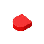 Gobricks Tile Round 1 x 1 Half Circle Extended | Compatible Brick Building Block