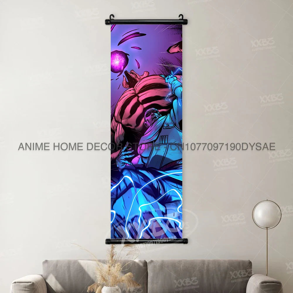 Uzumaki Naruto Posters: Sasuke & Madara Wall Art Scroll