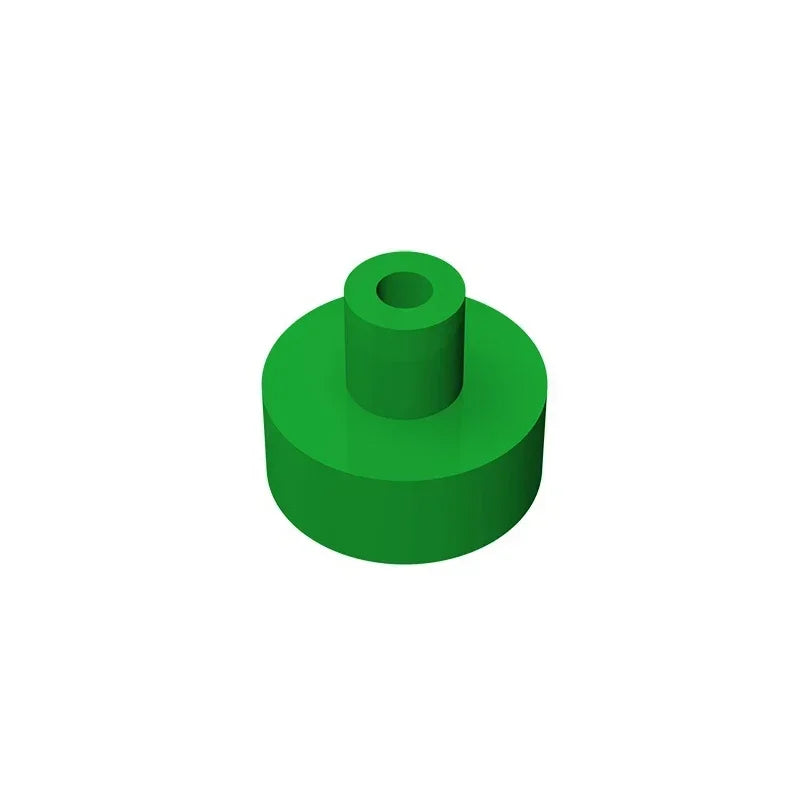 Gobricks Tile Round 1x1 with Bar and Pin Holder | Compatible Building Block