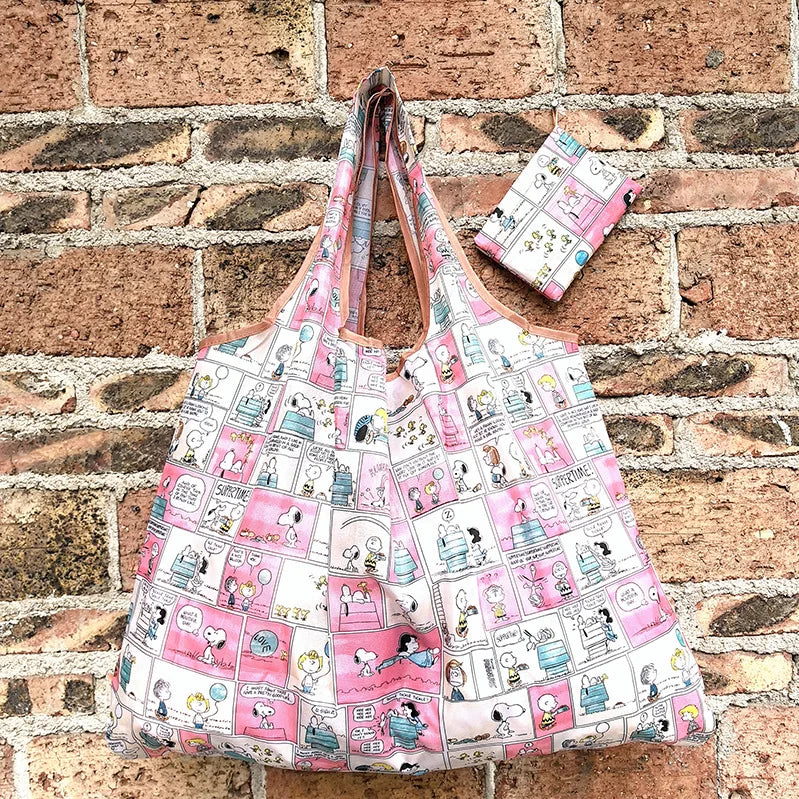 Snoopy Reusable Shopping Bag – Large Capacity Foldable Tote