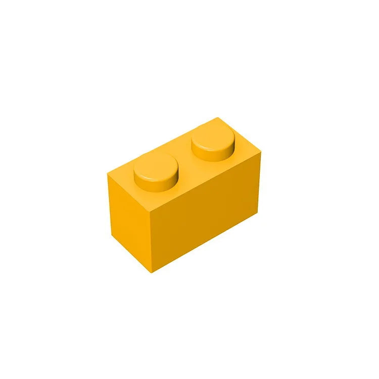 Educational Assemblage Gobricks Brick 1 x 2 without Bottom Tube | Compatible with Lego 3004 3065 35743