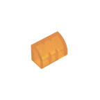 Gobricks GDS-M063 Curved Brick 1 x 2 x 1 No Studs | Compatible Building Block