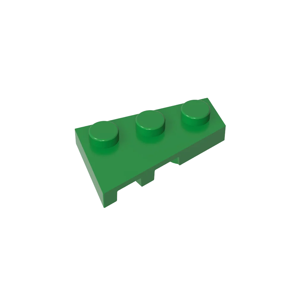 Gobricks GDS-547 Wedge Plate 3 x 2 Right | Compatible Building Block for DIY Creations
