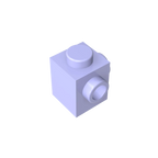 Gobricks GDS-1046 Modified Brick 1 x 1 with Studs on 2 Sides | Building Block for DIY