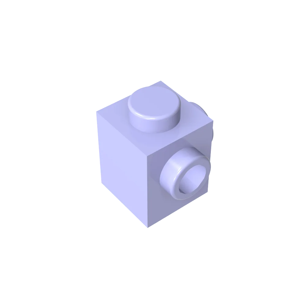 Gobricks GDS-1046 Modified Brick 1 x 1 with Studs on 2 Sides | Building Block for DIY