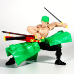 CloudAnimeStudio Roronoa Zoro 3D Printed Anime Figurine, One Piece Action Figures Multi-Jointed Toys