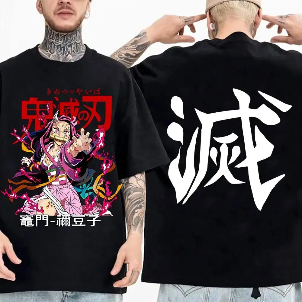 Demon Slayer Cotton Parent-Child Anime T-Shirt | Summer