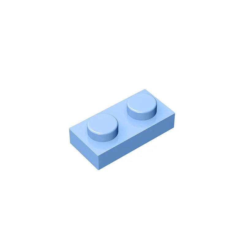 Gobricks GDS-502 Plate 1 x 2 Compatible Building Blocks | 6225 Pieces for DIY Creations