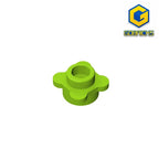 Gobricks GDS-839 Plate Round 1x1 with Flower Edge | Compatible with Lego 33291 28573