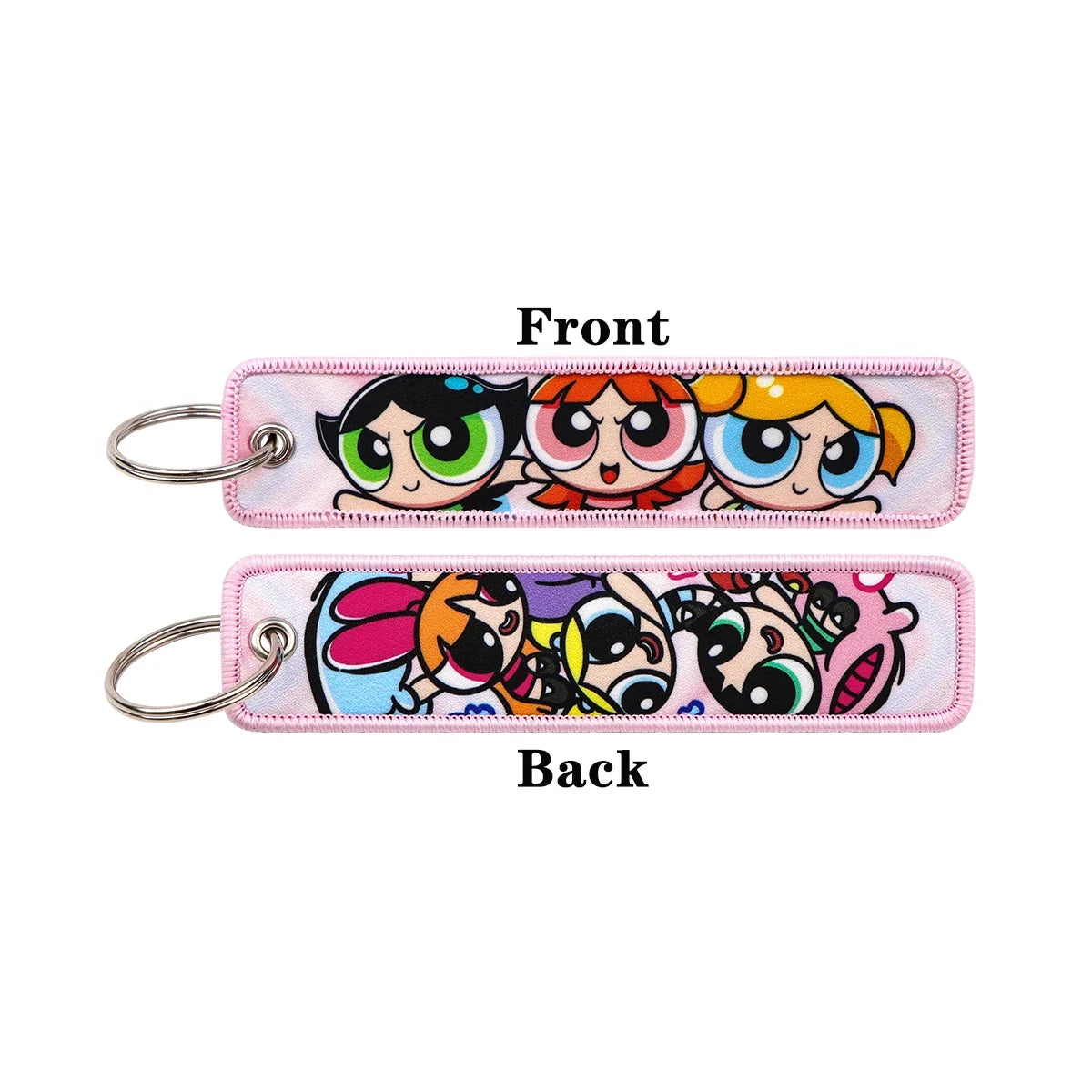 Vibrant Girls Embroidery Key Fob | Fashion Keychain for Cars and Bags