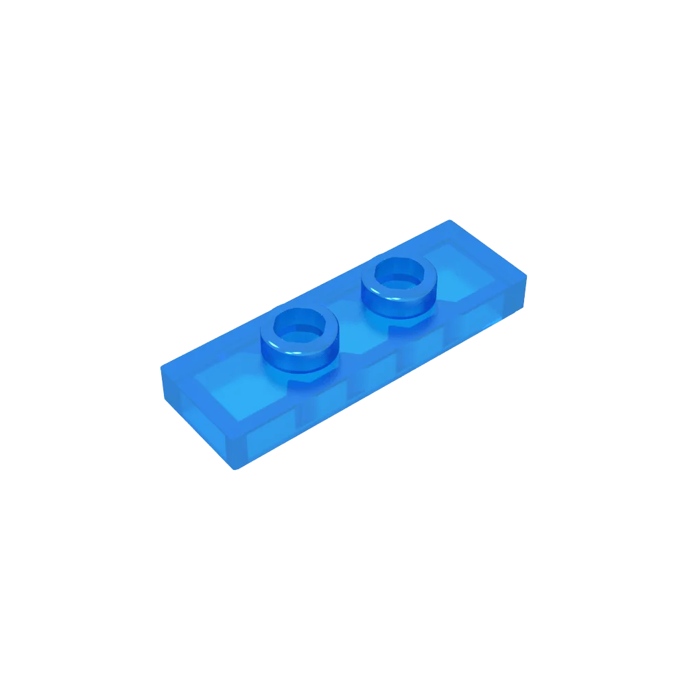 Gobricks GDS-1504 Plate, Modified 1 x 3 with 2 Studs (Double Jumper) | Compatible Building Block Piece