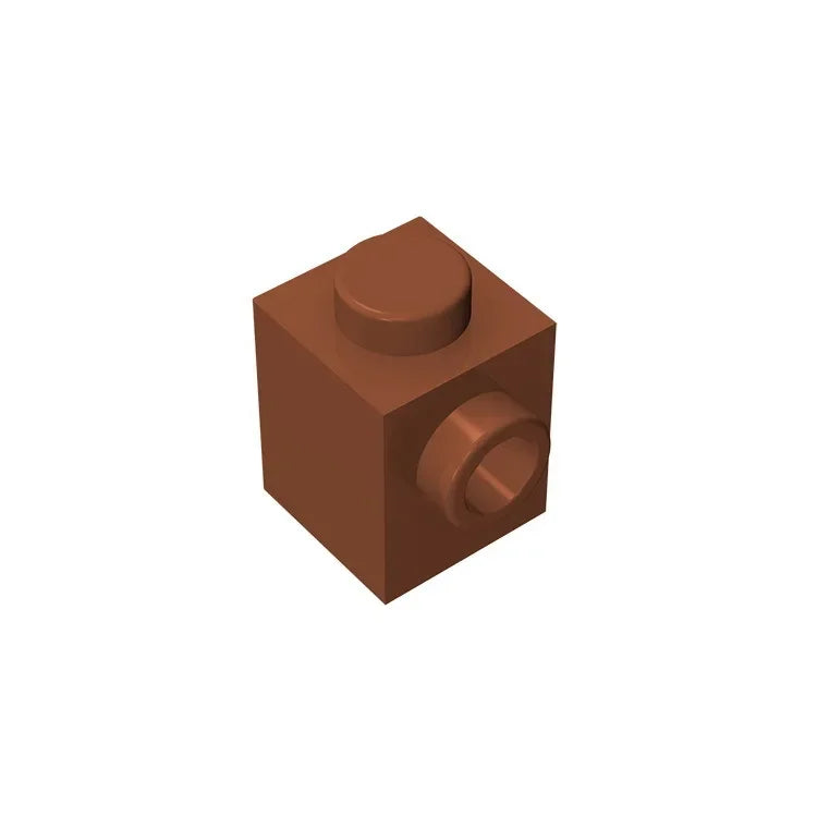 Gobricks GDS-635 BRICK 1X1 W. 1 KNOB | Single Side Bump Building Block Compatible with Lego 87087