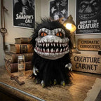 Black Horror Monster Doll – Furry Creature Plush Decor Figure