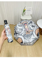 One Piece Nika Luffy Fold Umbrella Automatic Sunscreen