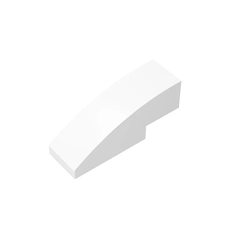 Gobricks GDS-657 Slope, Curved 3 x 1 | Compatible Building Block for Creative Construction