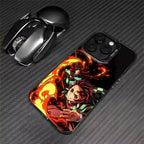 Matte Demon Slayers Anime Phone Case For IPhone 17 17 Air 17Pro 17 Pro Max 16 15 14 13 12 11 Plus 16E Cover Capa Anti-Knock