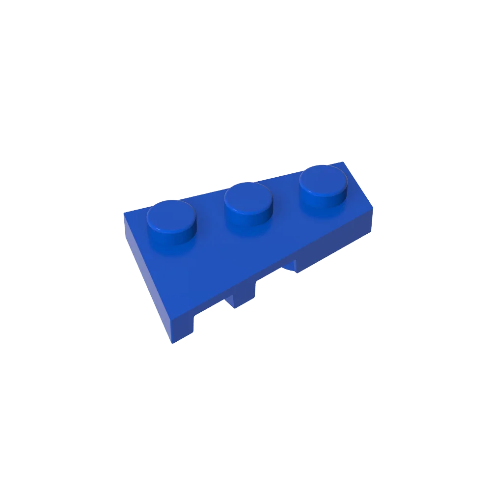 Gobricks GDS-547 Wedge Plate 3 x 2 Right | Compatible Building Block for DIY Creations