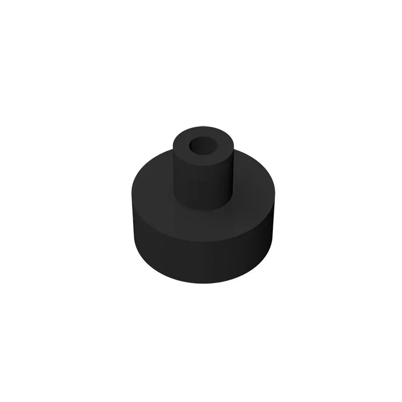 Gobricks Tile Round 1x1 with Bar and Pin Holder | Compatible Building Block