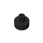 Gobricks Tile Round 1x1 with Bar and Pin Holder | Compatible Building Block