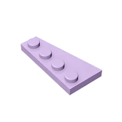 Gobricks GDS-549 Wedge Plate 4 x 2 Right | Building Block for Compatible DIY Sets