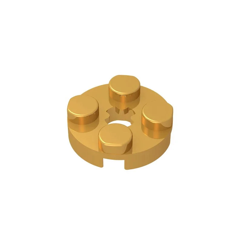 Gobricks GDS-609 PLATE 2X2 ROUND | Compatible Building Blocks for DIY Educational Models